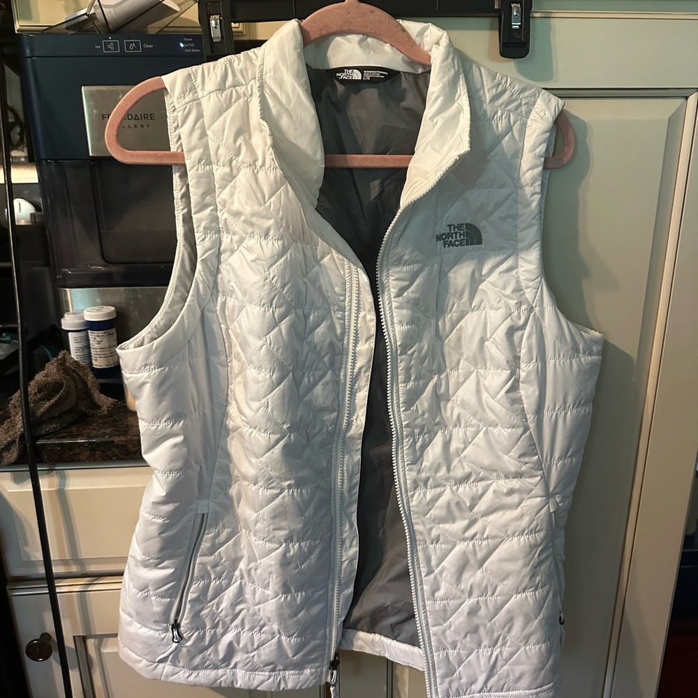The North Face White Quilted Vest